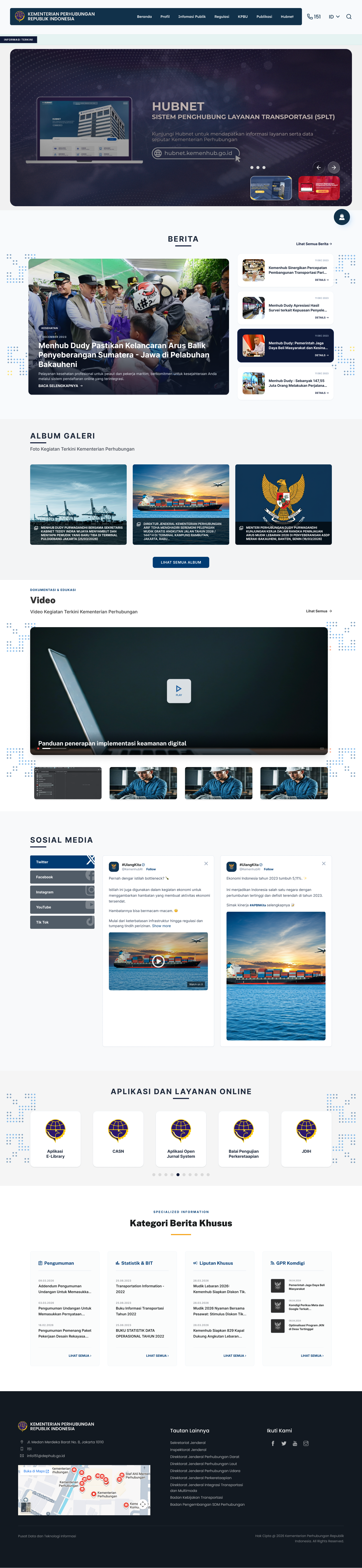 WEBSITE KEMENTERIAN PERHUBUNGAN (2026)